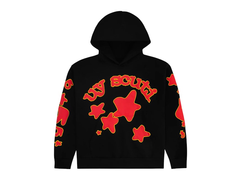 Sp5der x UY SCUTI Hoodie Black/Red メンズ - FW25 - JP