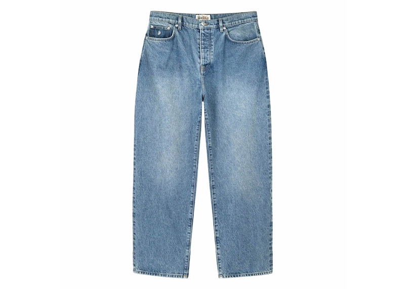 Stussy Big Ol' Denim Jean Washed Blue Men's - SS24 - US