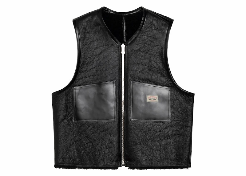 Stussy x Our Legacy Reversible Shearling Vest Black メンズ - SS24 - JP