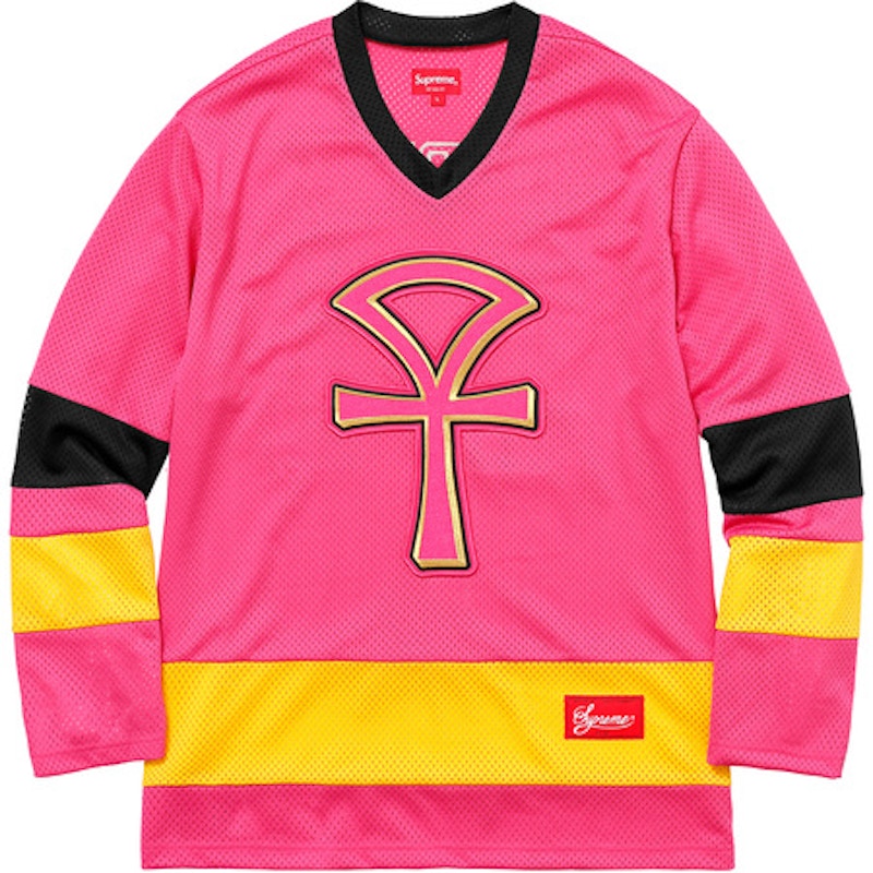 Supreme Ankh Hockey Jersey Pink メンズ - SS18 - JP
