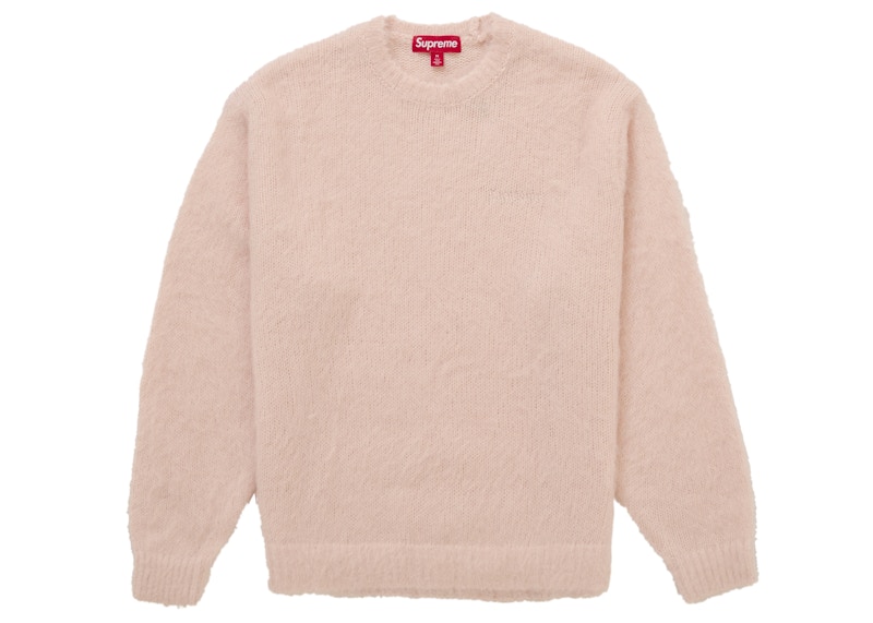 Supreme Brushed Mohair Sweater Light Pink Men's - FW25 - US