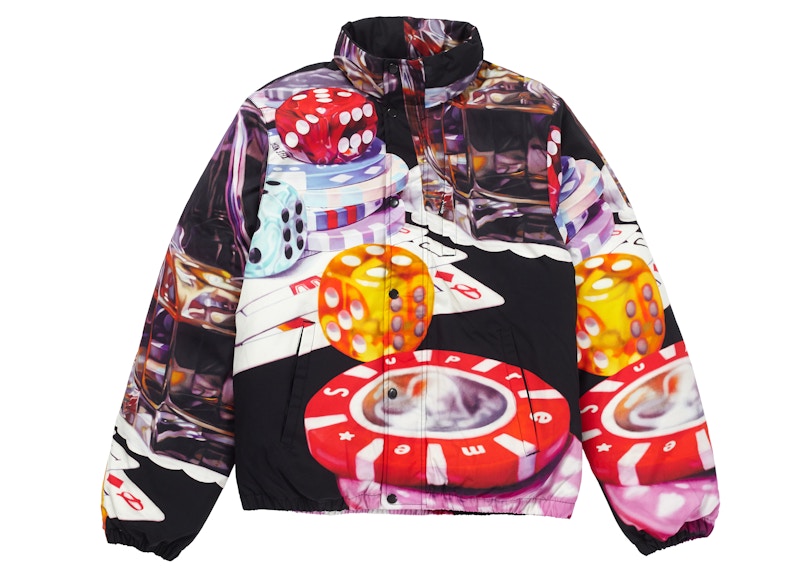 Supreme Casino Down Jacket Black メンズ - FW18 - JP