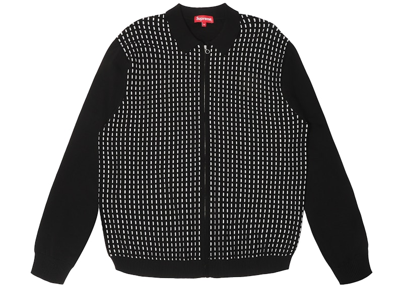 Supreme-Dashes-Zip-Up-Knit-