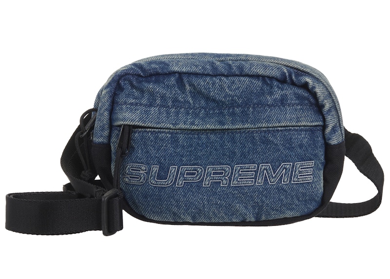 Supreme Denim Mini Shoulder Bag Washed Indigo - FW25 - JP