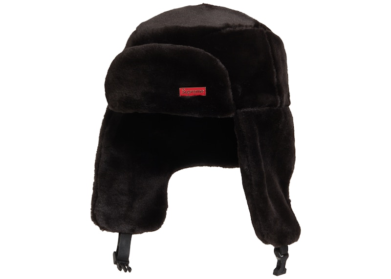 Supreme Faux Fur Ushanka Hat Black - FW19 - GB