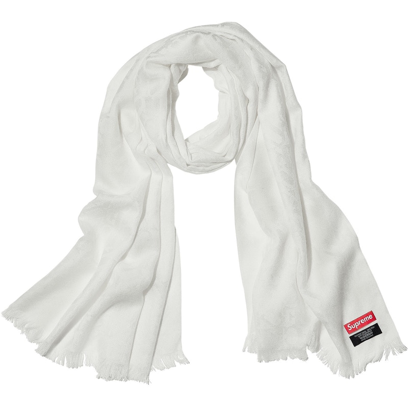 Supreme Fuck Wool Scarf White - FW17 - JP