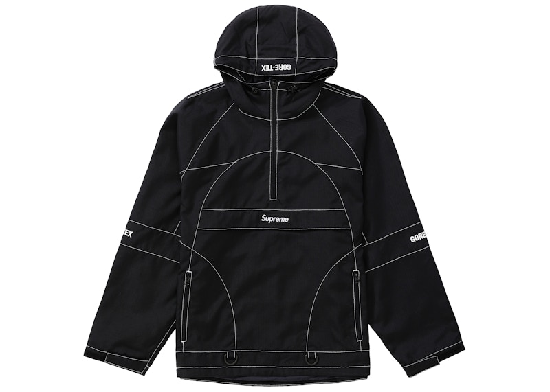 Supreme GORE-TEX Contrast Stitch Anorak Black Men's - FW19 - GB