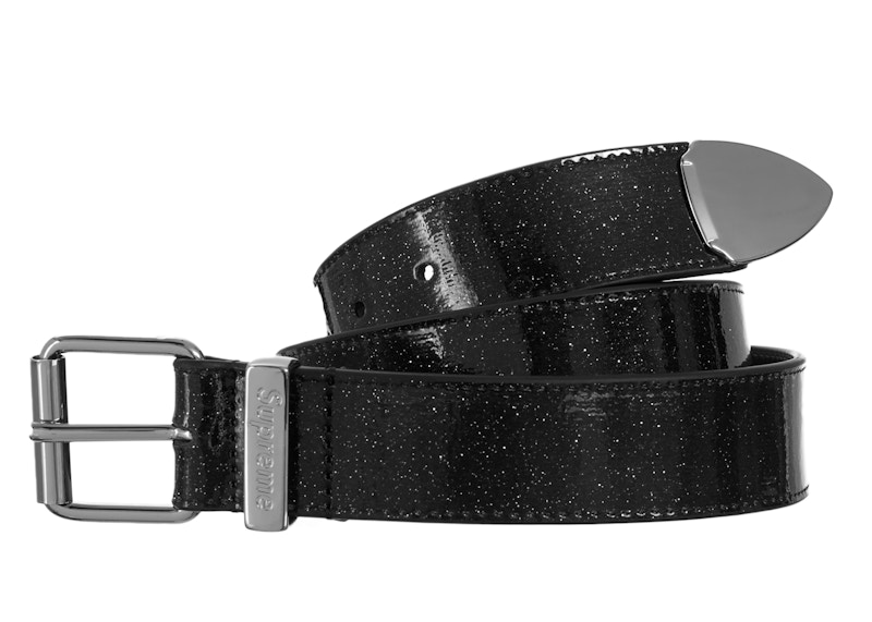 Supreme Glitter Vinyl Ranger Belt Black - FW22 - JP