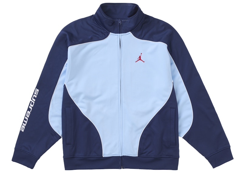 Supreme Jordan Tricot Track Jacket Light Blue Men's - FW24 - US