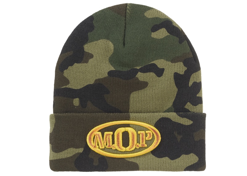 Supreme M.O.P. Beanie Woodland Camo - FW24 - US