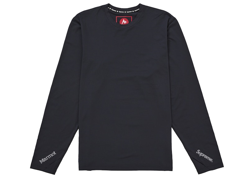 Supreme Marmot Base Layer L/S Top Black メンズ - FW25 - JP