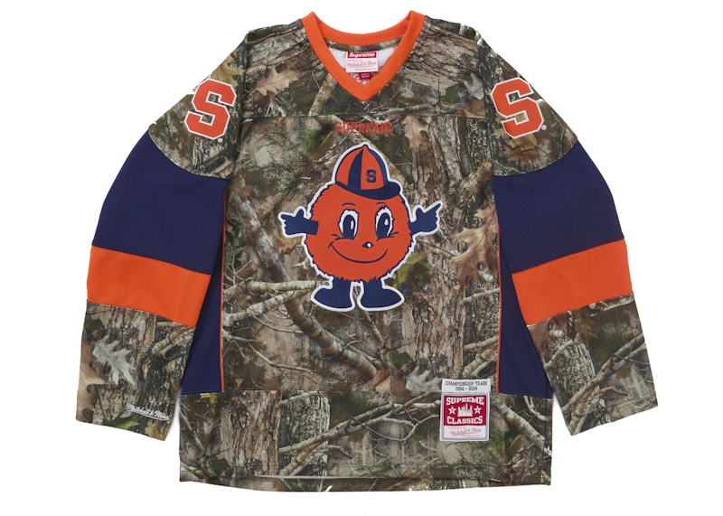 Supreme Mitchell & Ness NCAA Hockey Jersey Woodland Camo Men's