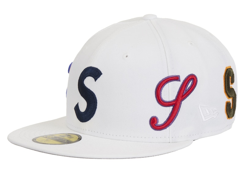 Supreme Multi S Logo New Era 59Fifty Fitted Hat White - SS25 - JP