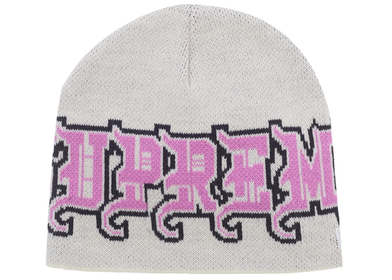 Supreme New Era Outline Beanie White - FW25 - US