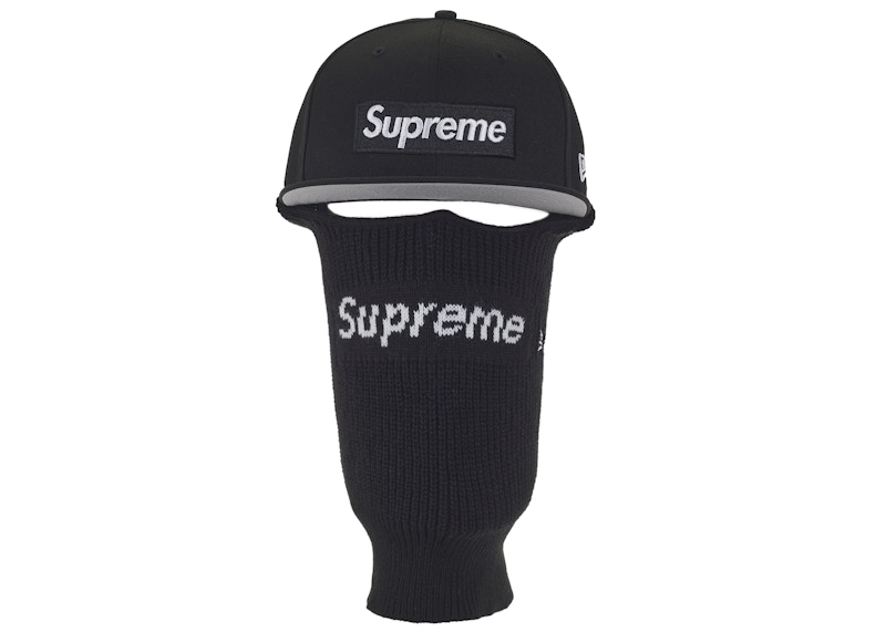 Supreme New Era Box Logo 59Fifty Balaclava Cap Black - FW25 - JP