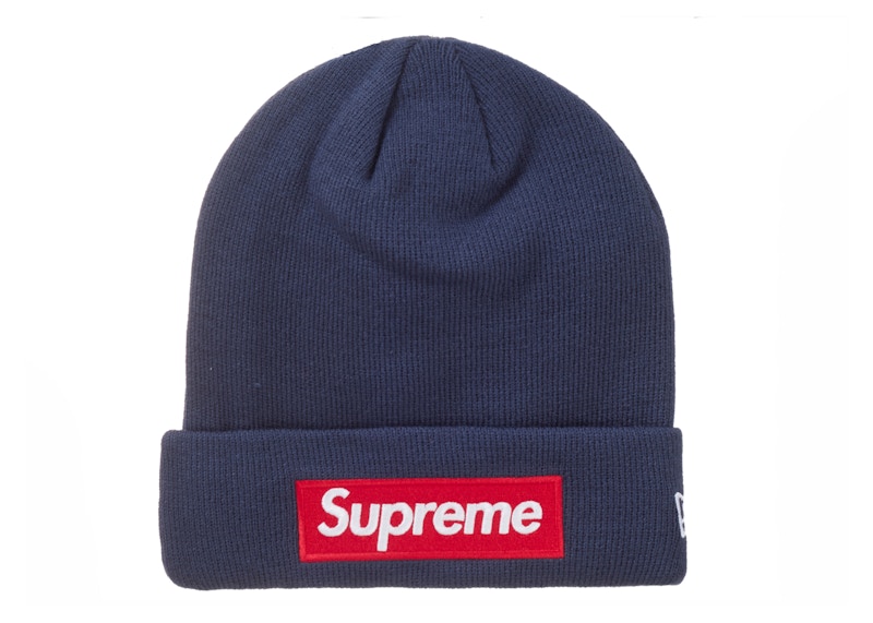 Supreme New Era Box Logo Beanie (FW24) Navy - FW24 - US
