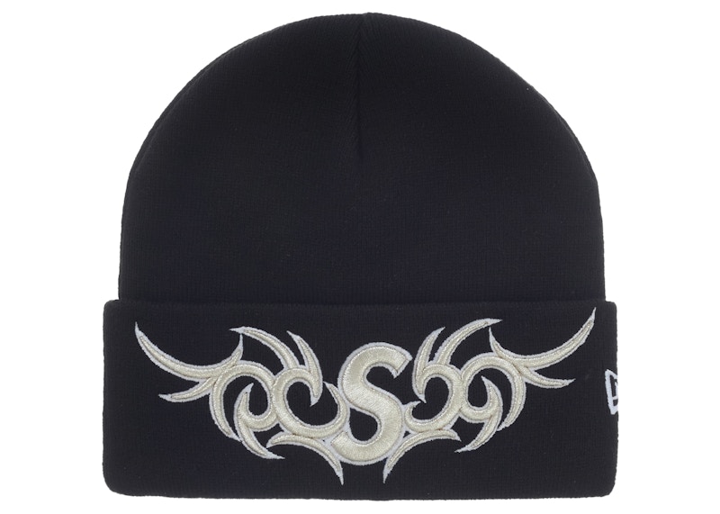 Supreme New Era Tribal S Logo Beanie Black - FW25 - US