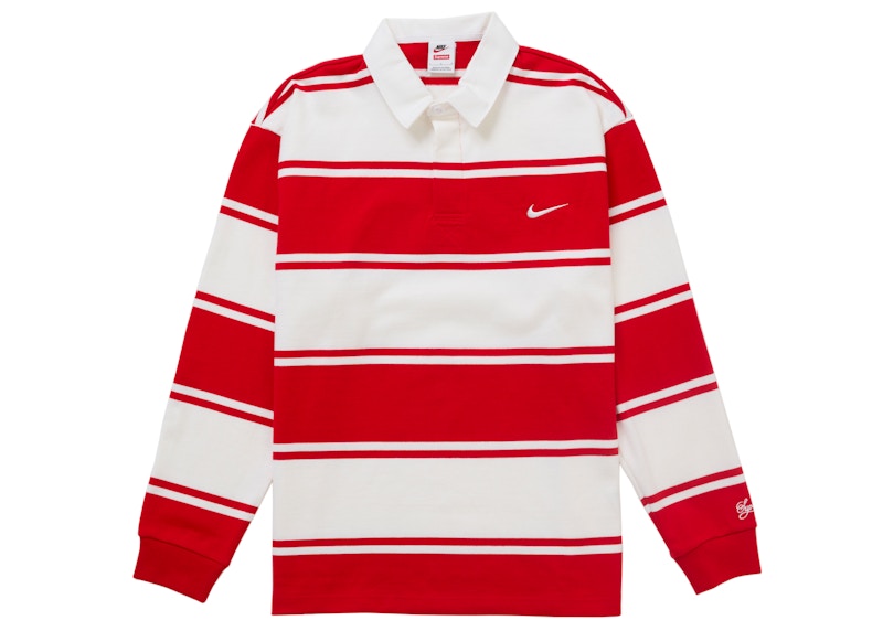 Supreme Nike Stripe Rugby Red メンズ - SS25 - JP