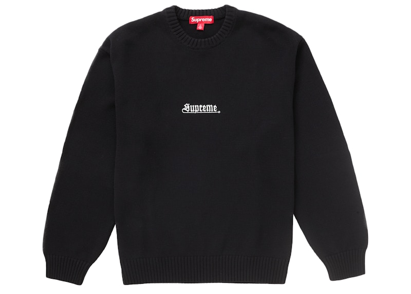 Supreme Old English Sweater Black Men's - GB