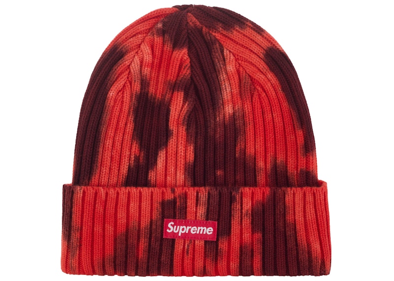Supreme Overdyed Beanie (SS24) Splatter Red - SS24 - JP
