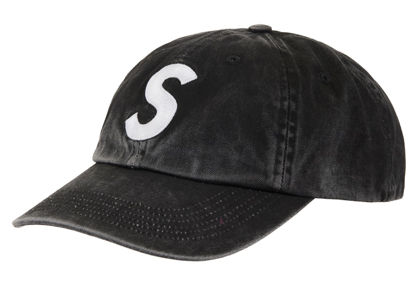 Supreme Pigment Coated S Logo 6-Panel Black - SS25 - US