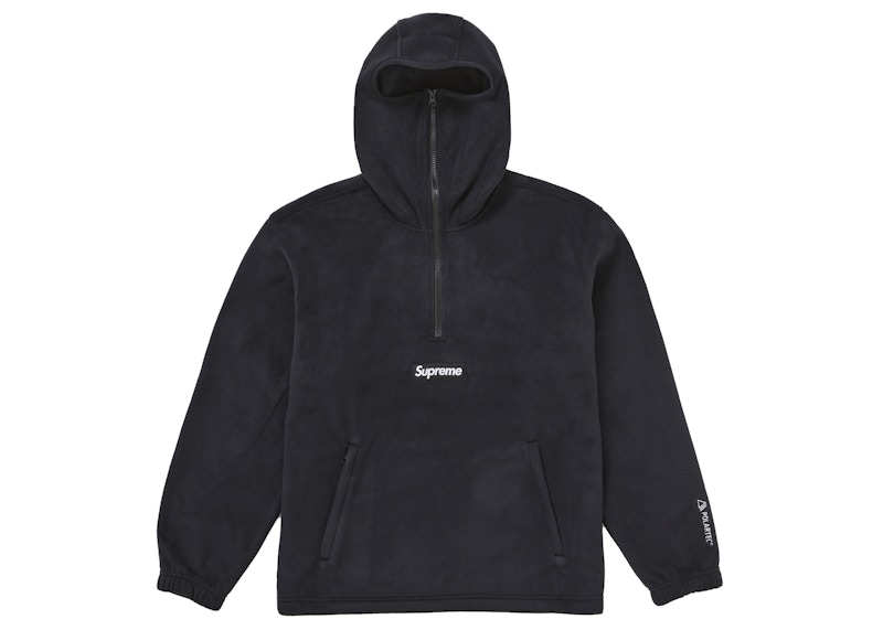 Supreme Polartec Facemask Half Zip Hooded Sweatshirt (FW24) Black