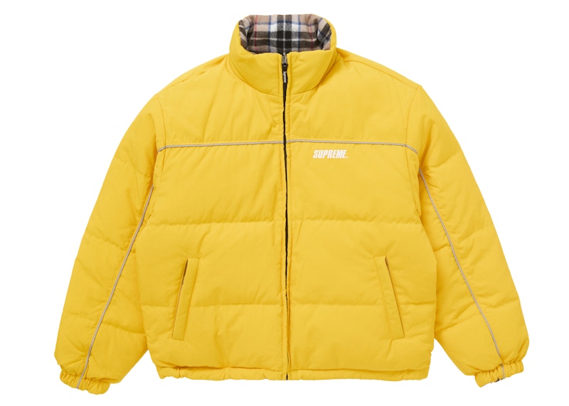 Supreme Reversible Puffer Jacket Yellow メンズ - FW24 - JP