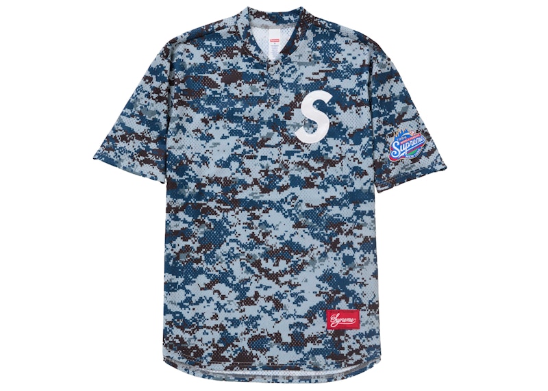Supreme S Logo Baseball Henley (SS25) Digi Camo Men's - SS25 - US