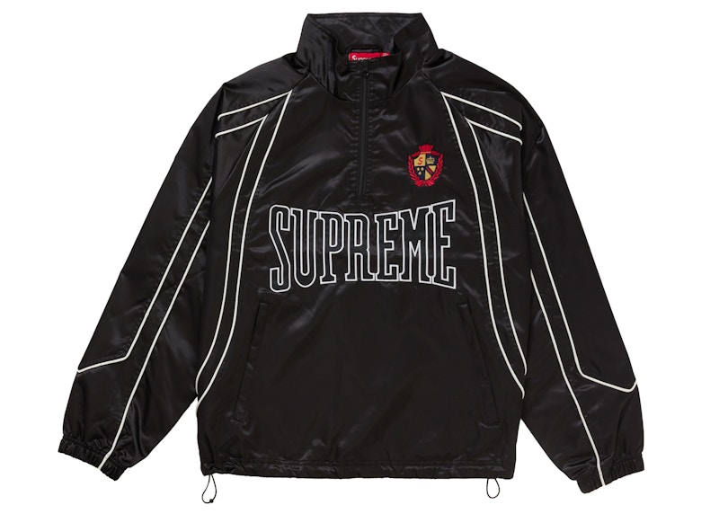 Supreme Satin Piping Pullover Black メンズ - SS25 - JP