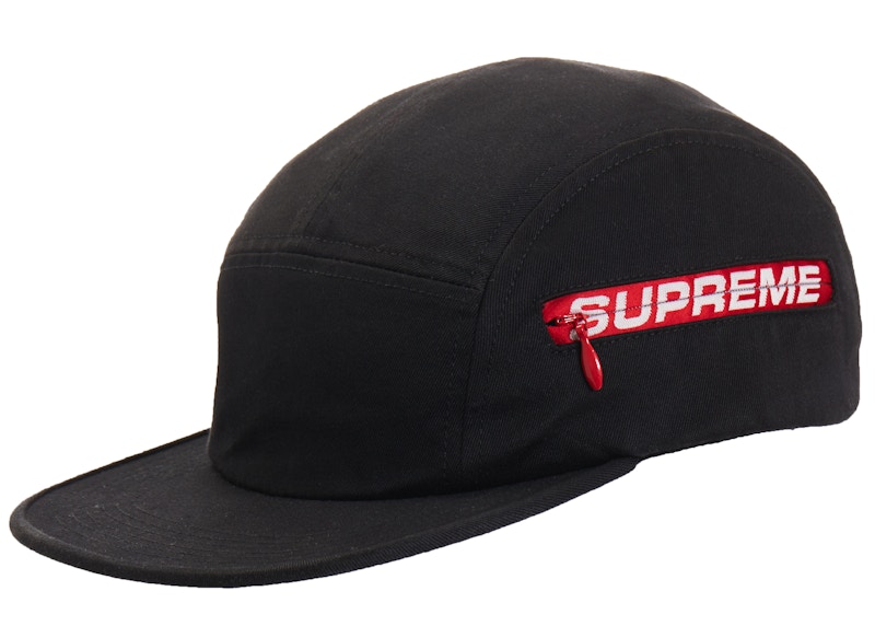 Supreme Side Zip Camp Cap (SS19) Black - SS19 - JP