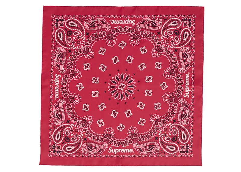 Supreme Silk Bandana Red - SS25 - US