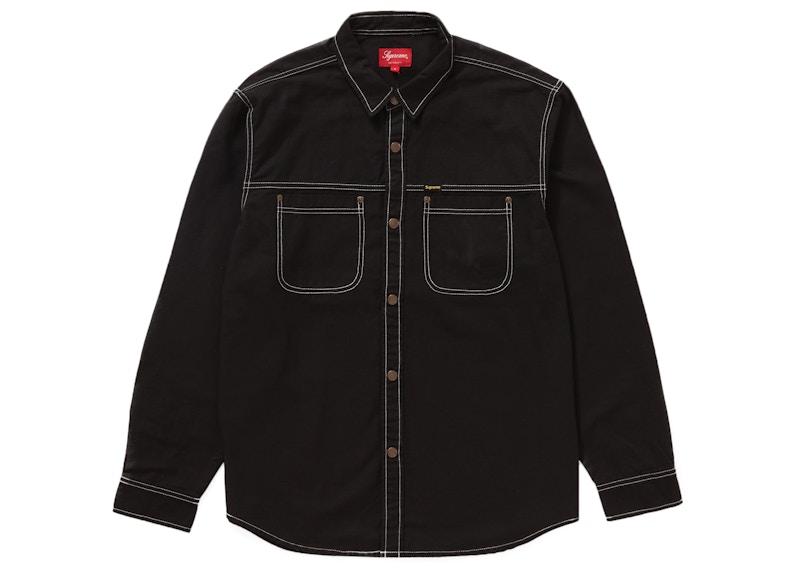 Supreme Snap Work Shirt Black Men's - FW22 - US