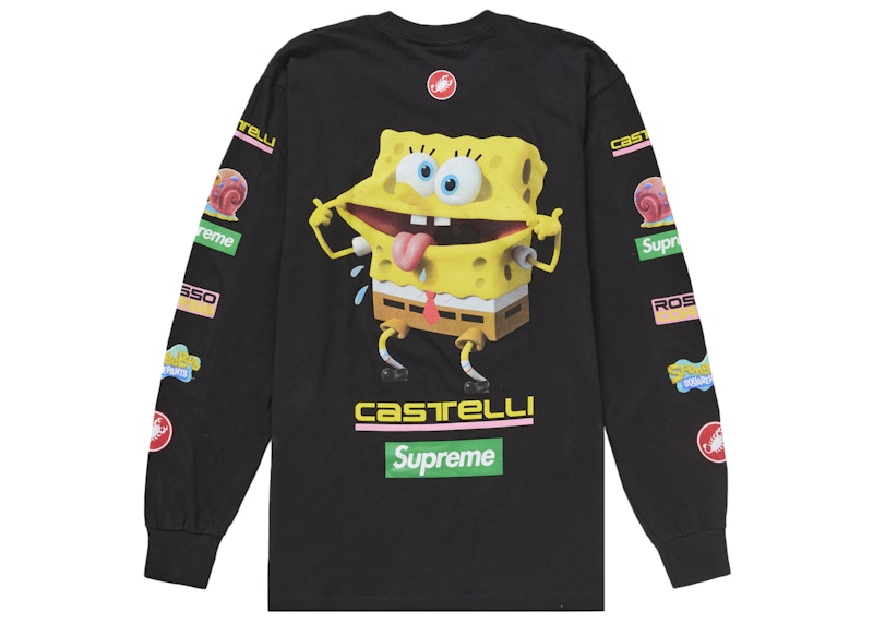 トップス supreme Sponge Bob Cycling L/S Tee Supreme SpongeBob