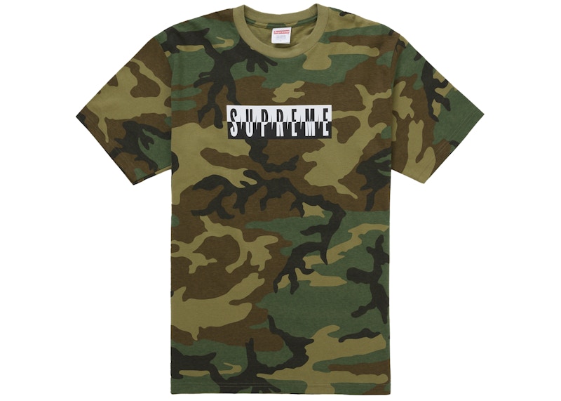 Supreme Split Tee (FW25) Woodland Camo Men's - FW25 - US