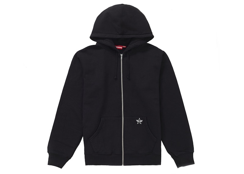 Supreme Star Zip Up Sweatshirt Black Men's - SS19 - US