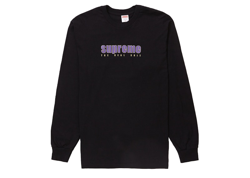 Supreme The Real Shit L/S Tee Black Men's - SS19 - US