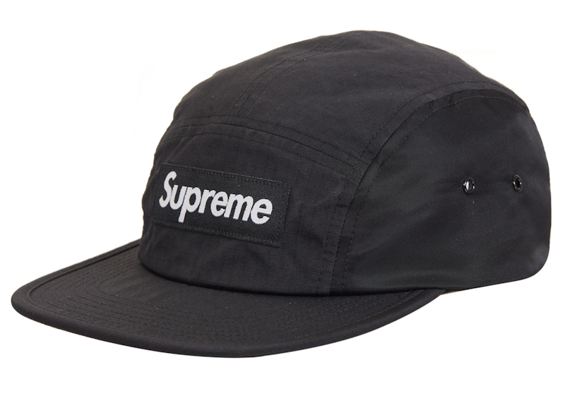 Supreme Waxed Ripstop Camp Cap Black - FW24 - JP