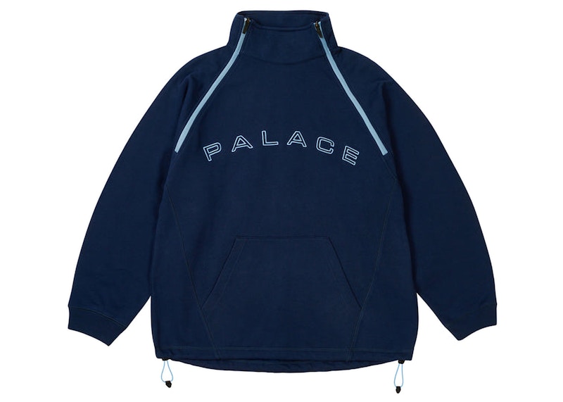 Palace Double Zip Funnel Navy Men's - FW24 - US