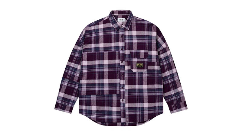Palace Lumber Yak Patch Overshirt Purple メンズ - FW25 - JP