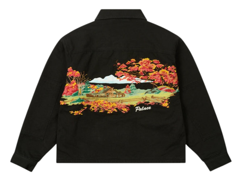 Palace Utility Fleece Jacket Black メンズ - FW24 - JP