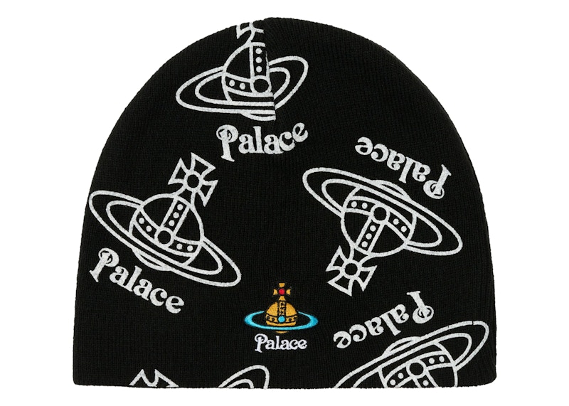 Palace x Vivienne Westwood Jersey Beanie Black - FW24 - JP
