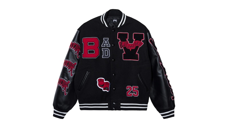 Revenge XXXTentacion Bad Vibes Varsity Jacket Black Men's - SS25 - US
