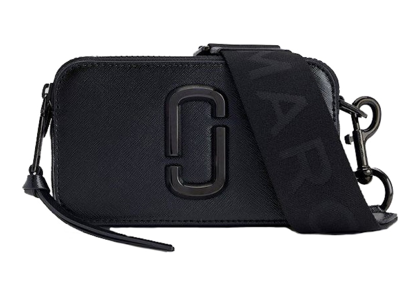 マーク・ジェイコブス ザ・スナップショット DTM ブラック in Saffiano