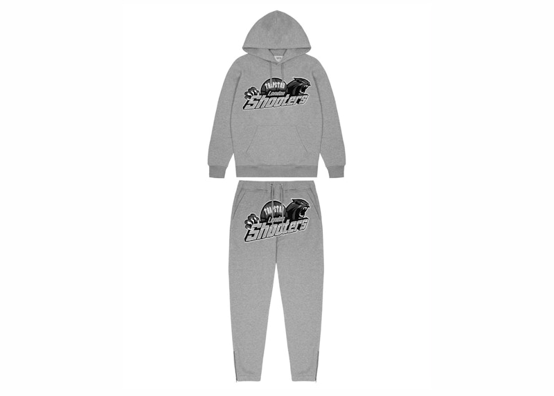 Trapstar Shooters Hoodie Tracksuit Grey/Blue Men's - FW23 - GB