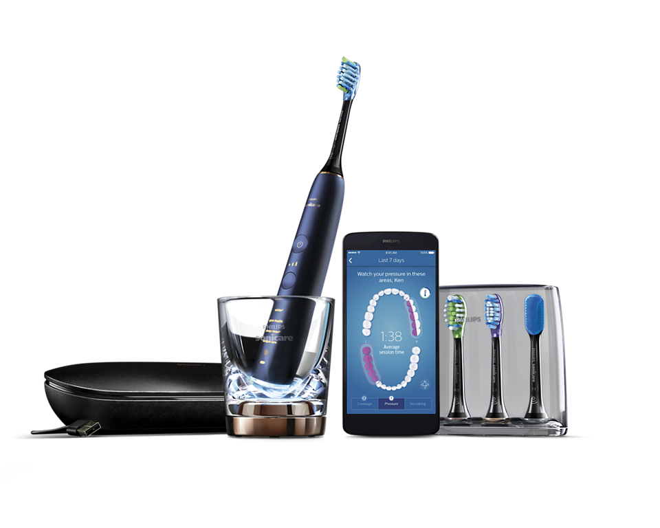 DiamondClean Smart Sonic electric toothbrush with app HX9954/56