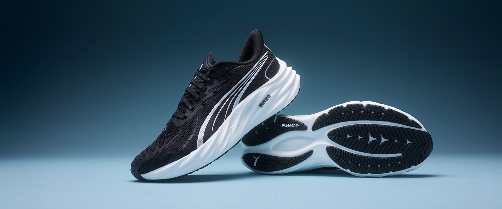 Puma Velocity Nitro 4 - Puma Black/Puma Silver - Mens Shoes | Pro