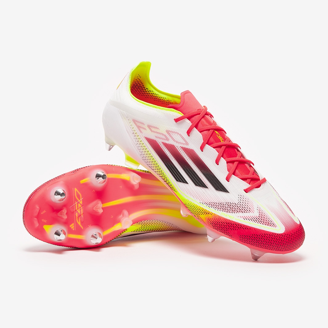 adidas F50 Elite SG - Blanc/Noir/Jaune Solaire - Chaussures de