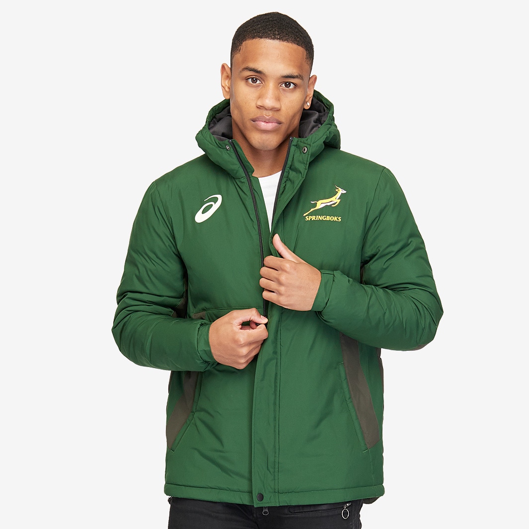 Asics South Africa 2021 Stadium Jacket - Oak Green - Mens Replica