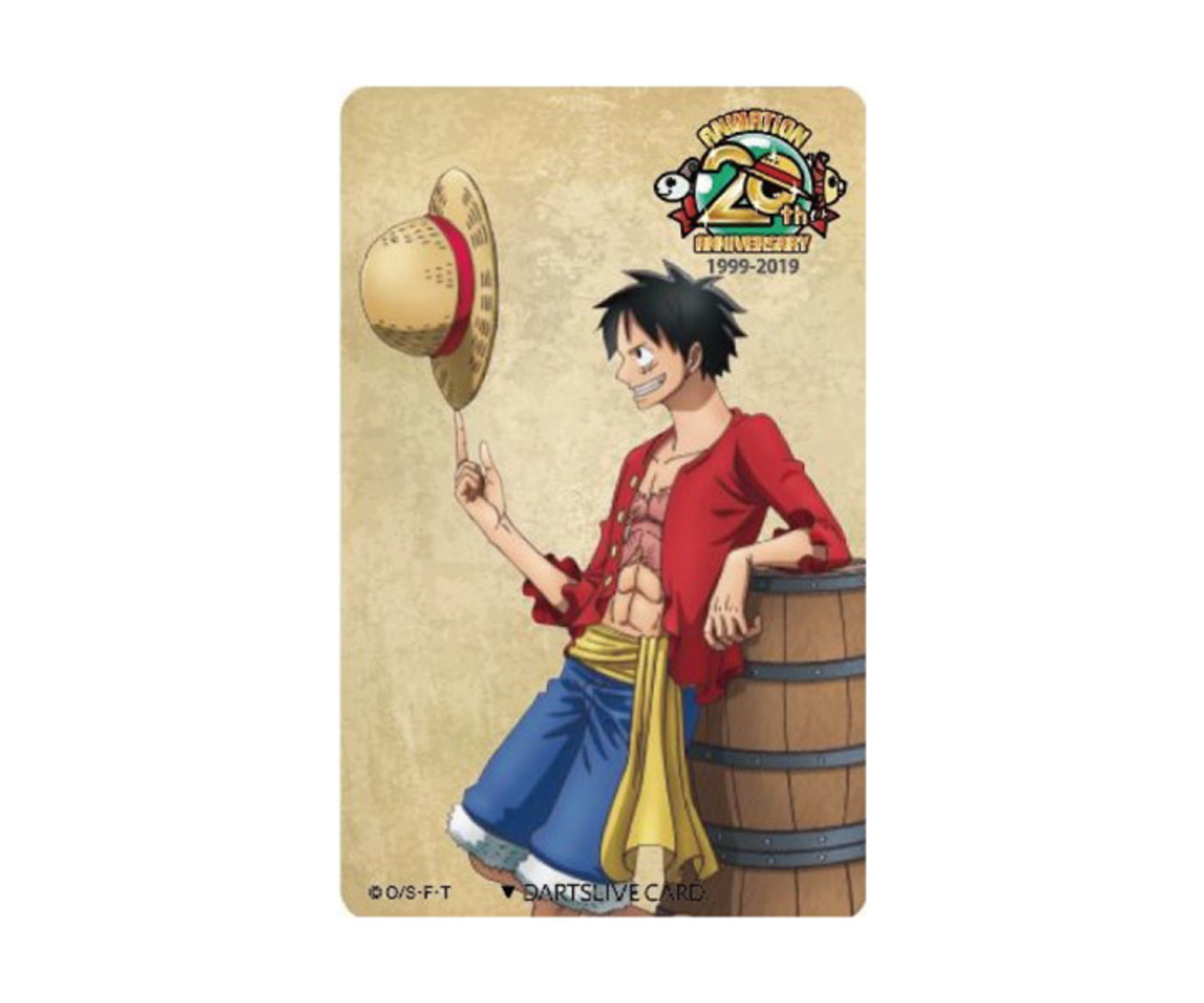 ゲームカード【ダーツライブ】2019 ワンピース ルフィ｜ダーツ用品は