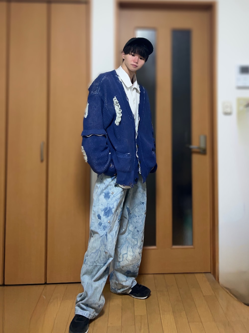 GRANCY グランシー ディストラクションデザインビッグカーディガン Sサイズ